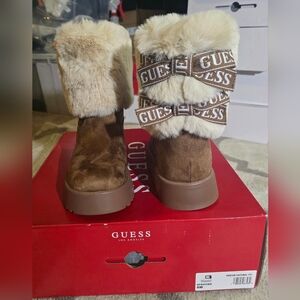 Guess Dovies Shearling Boots Size 6 w/ Box - New With Tags